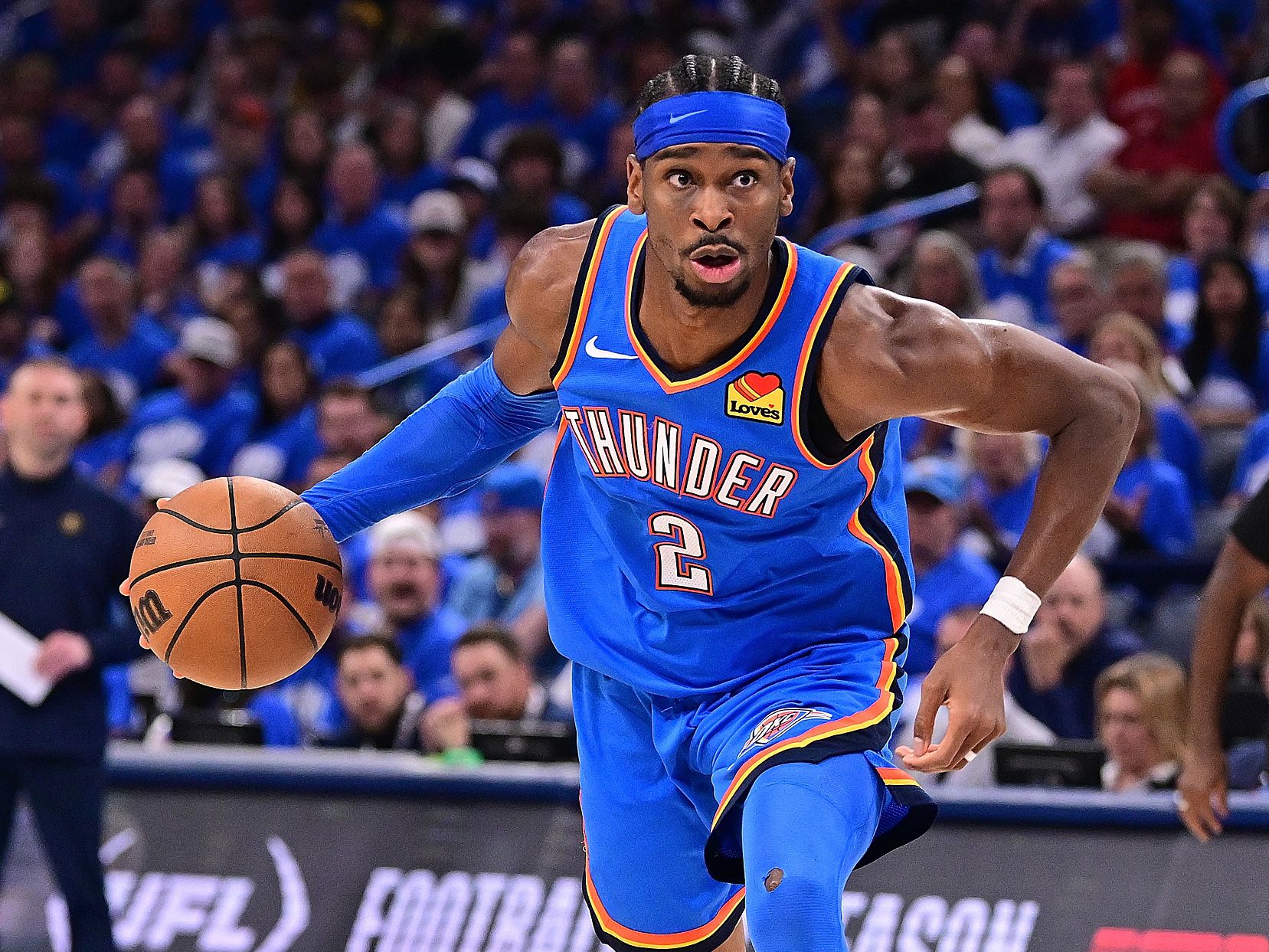 เหตุการณ์สำคัญ! SGA แซงหน้า Westbrook และกลายเป็นผู้เล่นคนที่สองที่มีเกมมากกว่า 30 เกมในประวัติศาสตร์ทีม Thunder